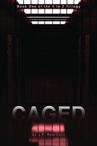 Book cover depicting a long dark corridor with bars blocking the way out